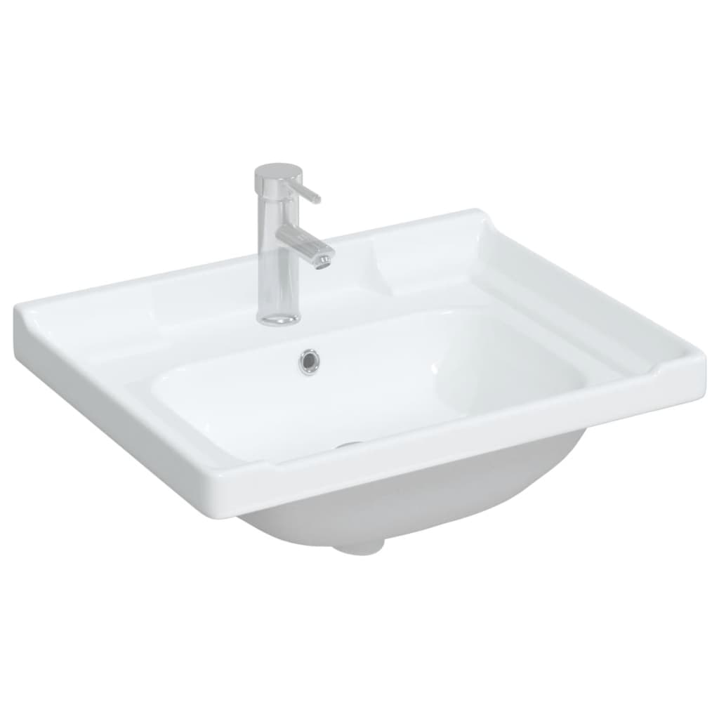 Vidaxl Washbasin Rectangular 61x48x23 cm keramická bílá