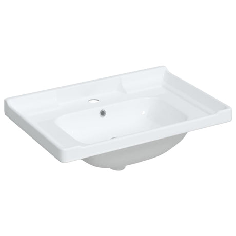Vidaxx rechteckiges Waschbecken 71x48x23 cm aus Keramik weiß