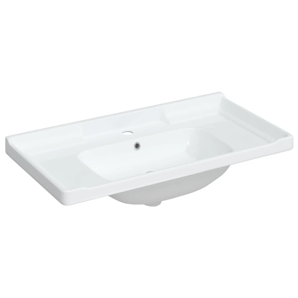 Vidaxx Rechteckwaschtisch 91,5x48x23 cm Keramik weiß