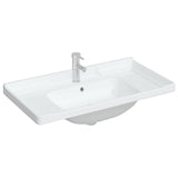 Vidaxx Rechteckwaschtisch 91,5x48x23 cm Keramik weiß