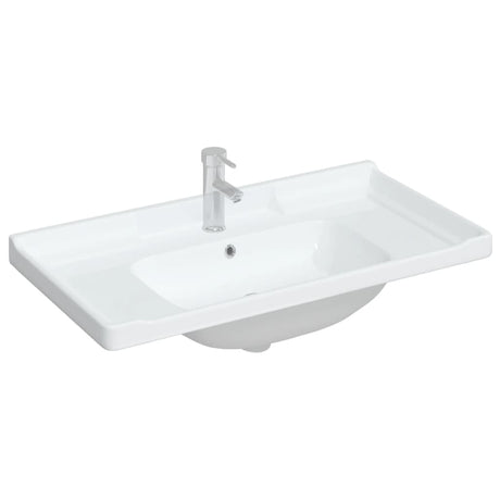 Vidaxx Rechteckwaschtisch 91,5x48x23 cm Keramik weiß