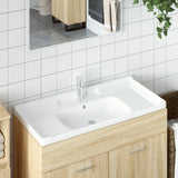 Vidaxl Washbasin Obdélníkový 100x48x23 cm keramická bílá