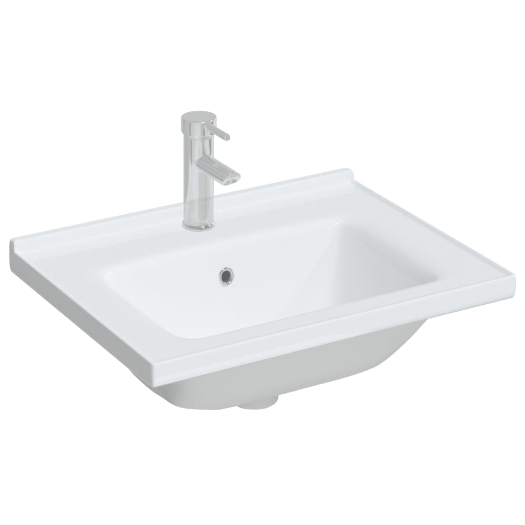 Vidaxx Rechteckwaschtisch 61x48x19,5 cm Keramik weiß