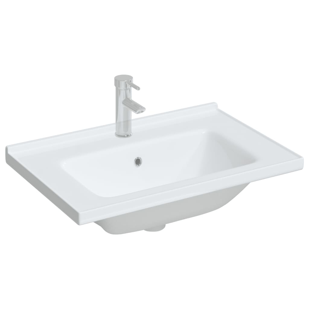 Vidaxl Washbasin Rectangular 71x48x19,5 cm keramická bílá