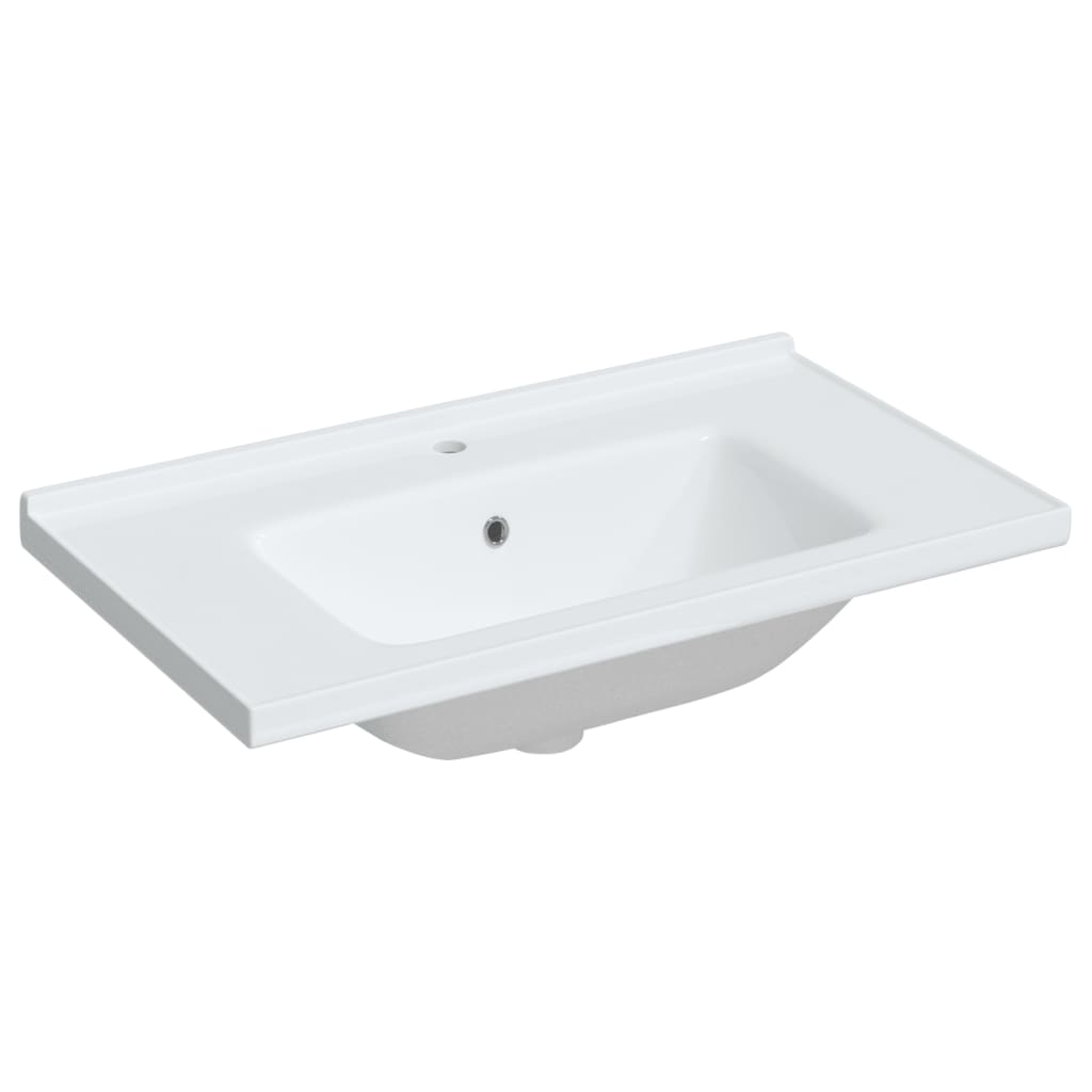 Vidaxx Rechteckwaschtisch 81x48x19,5 cm Keramik weiß