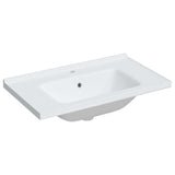 Vidaxx Rechteckwaschtisch 81x48x19,5 cm Keramik weiß