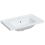 Vidaxl Washbasin Rectangular 81x48x19,5 cm keramická bílá