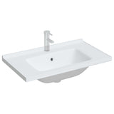 Vidaxx Rechteckwaschtisch 81x48x19,5 cm Keramik weiß
