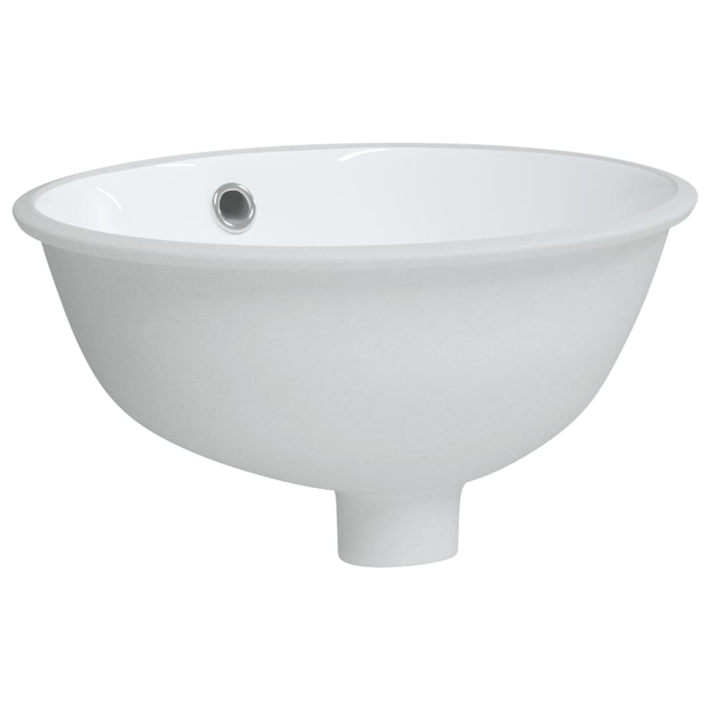 Vidaxl Washbasin Oval 33x29x16,5 cm keramická bílá