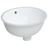 Vidaxx Waschbecken oval 38,5x33,5x19 cm Keramik weiß