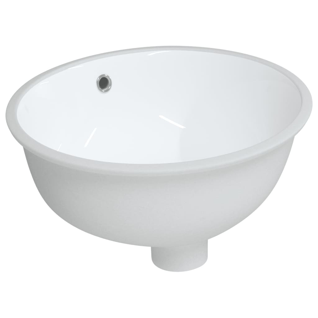 Vidaxl Washbasin Oval 38,5x33,5x19 cm keramická bílá