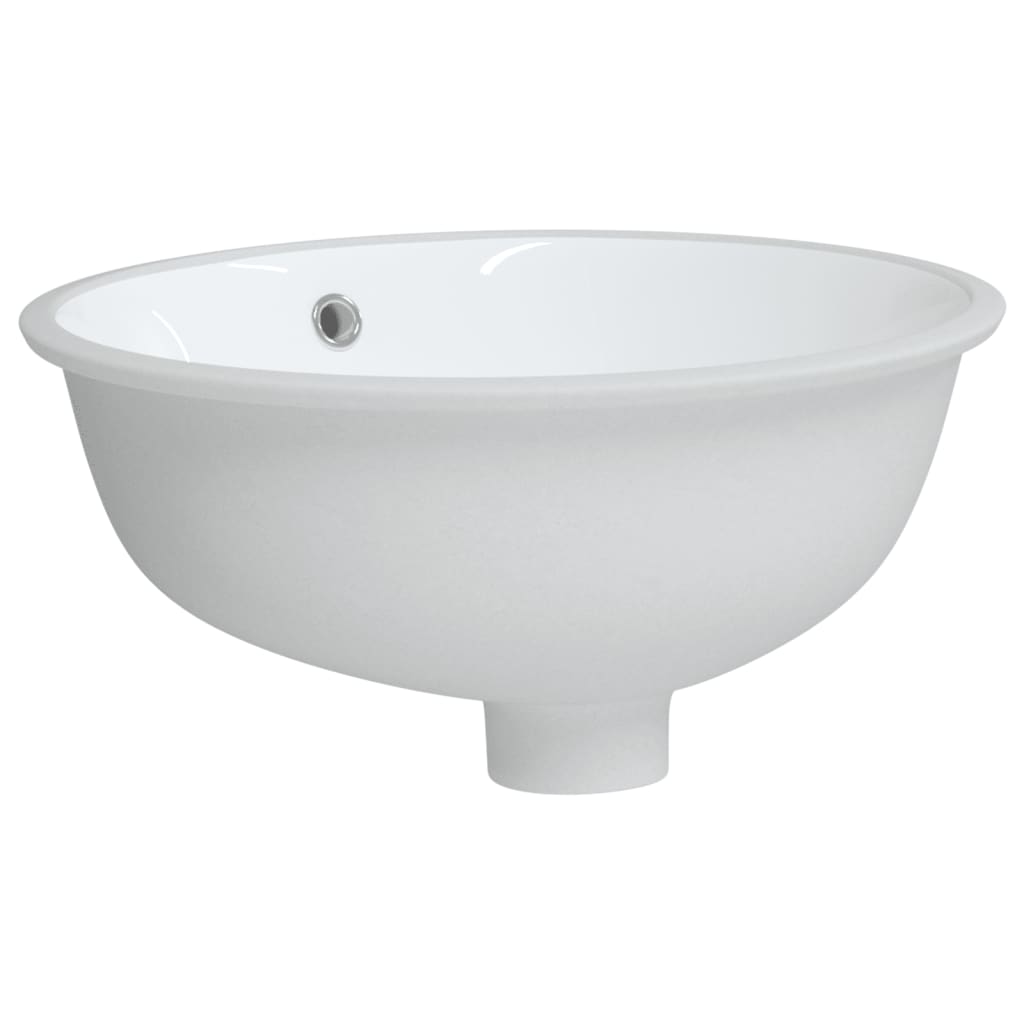 Vidaxl Washbasin Oval 38,5x33,5x19 cm keramická bílá