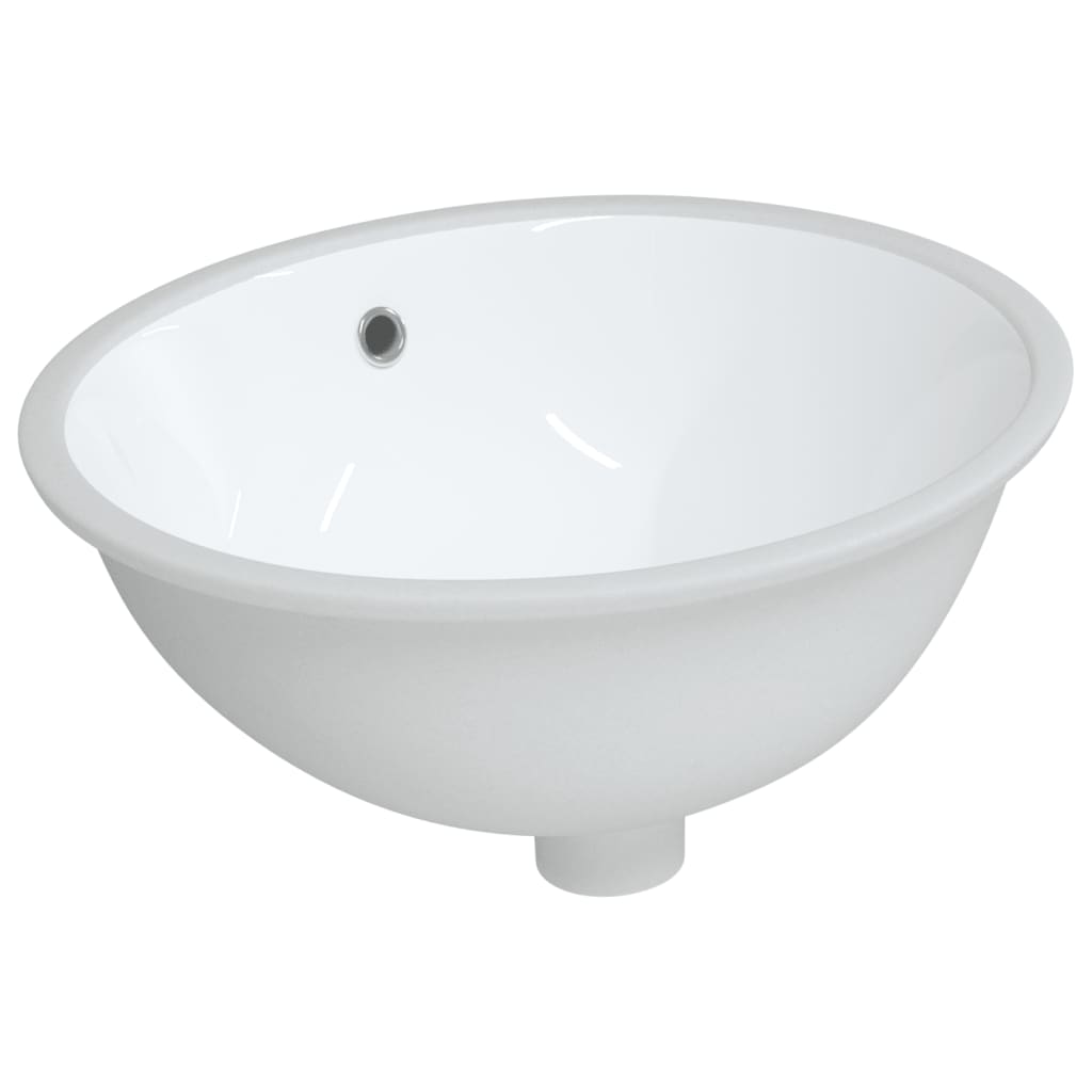 Vidaxl Washbasin Oval 47x39x21 cm keramická bílá