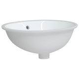 Vidaxx Waschbecken oval 47x39x21 cm Keramik weiß