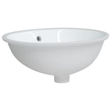 Vidaxl Washbasin Oval 47x39x21 cm keramická bílá