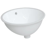 Vidaxx Waschbecken oval 49x40,5x21 cm Keramik weiß
