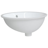 Vidaxl Washbasin Oval 49x40,5x21 cm keramická bílá