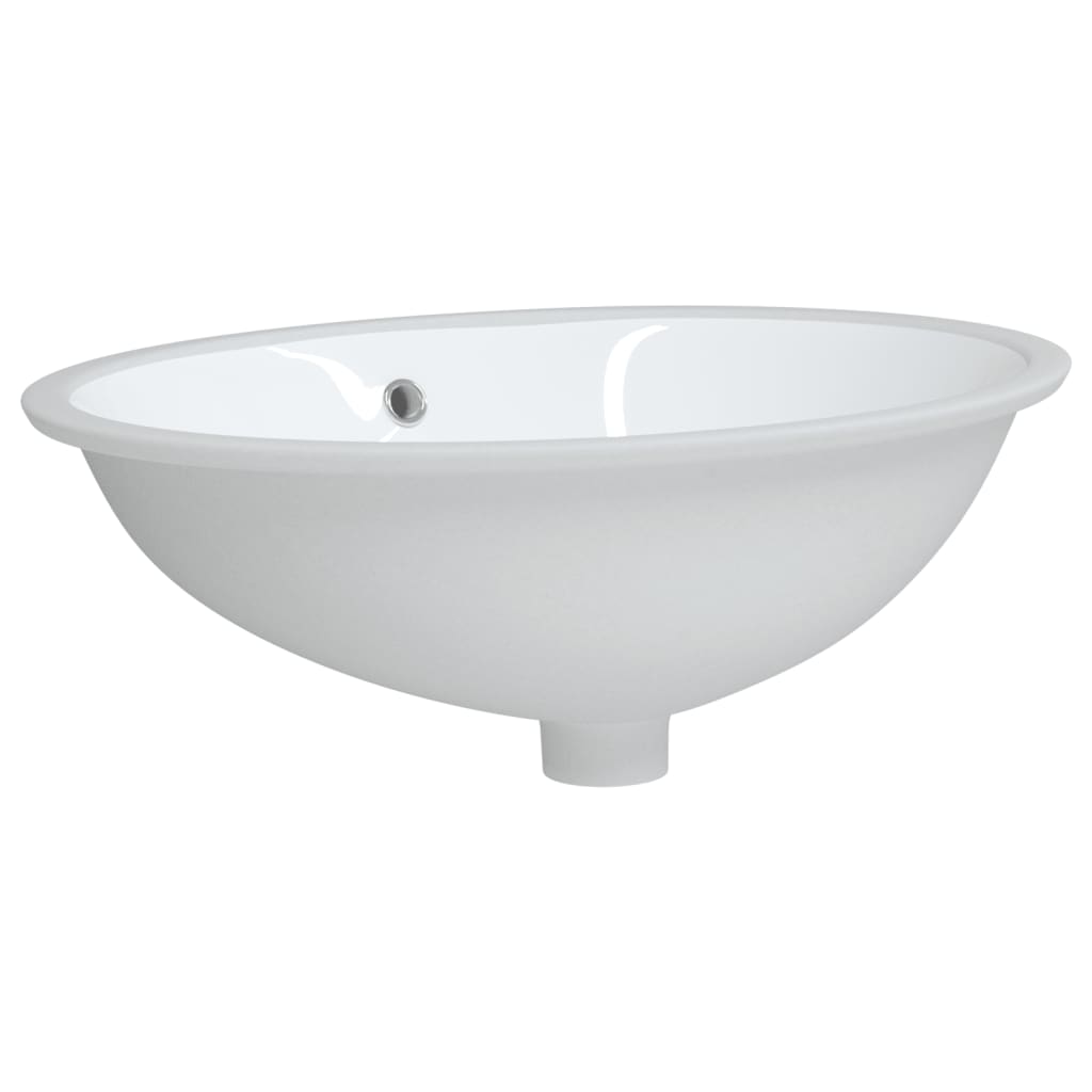 Vidaxl Washbasin Oval 56x41x20 cm keramická bílá