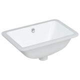 Vidaxl Washbasin Rectangular 41,5x26x18,5 cm keramická bílá