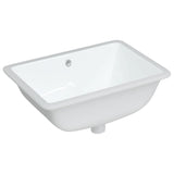 Vidaxl Washbasin prostokątny 55,5x37,5x19 cm ceramiczny biały