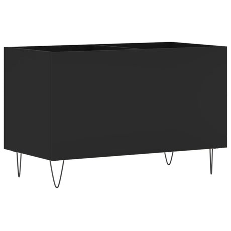 Vidaxl platenkast 74,5x38x48 cm bewerkt hout zwart