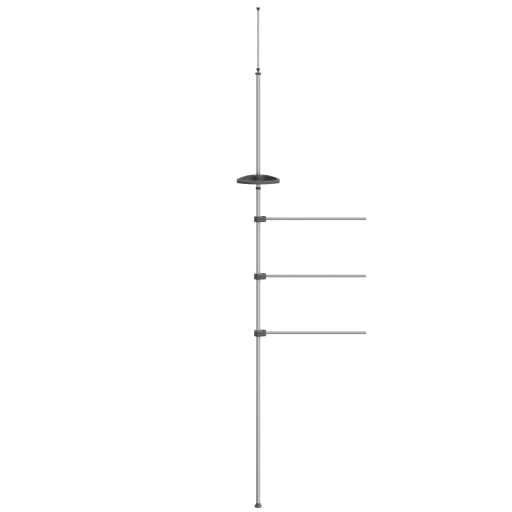 Vidaxl Handduch rack 47x280 cm Aluminium