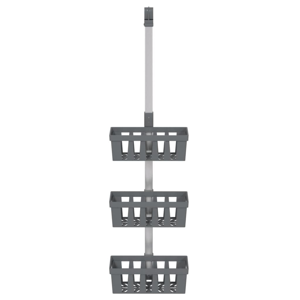 Vidaxx Duschregal 30x15x (67-105) cm Aluminium