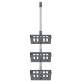 Vidaxx Duschregal 30x15x (67-105) cm Aluminium