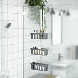 Vidaxx Duschregal 30x15x (67-105) cm Aluminium