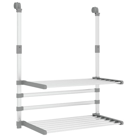 Vidaxx Wäscheständer für Balkon 54x25x42 cm Aluminium