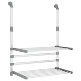 VidaXL drying rack for balcony 54x25x42 cm aluminum