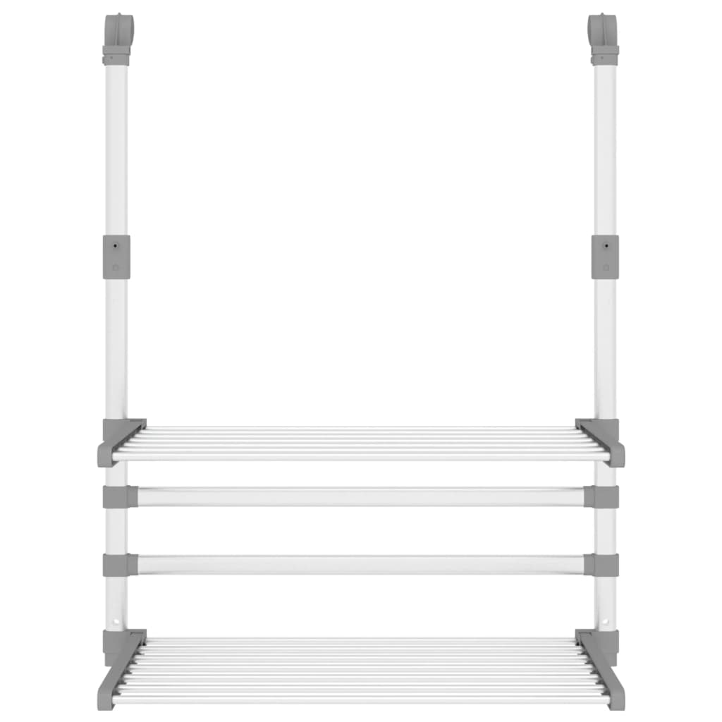 VidaXL drying rack for balcony 54x25x42 cm aluminum