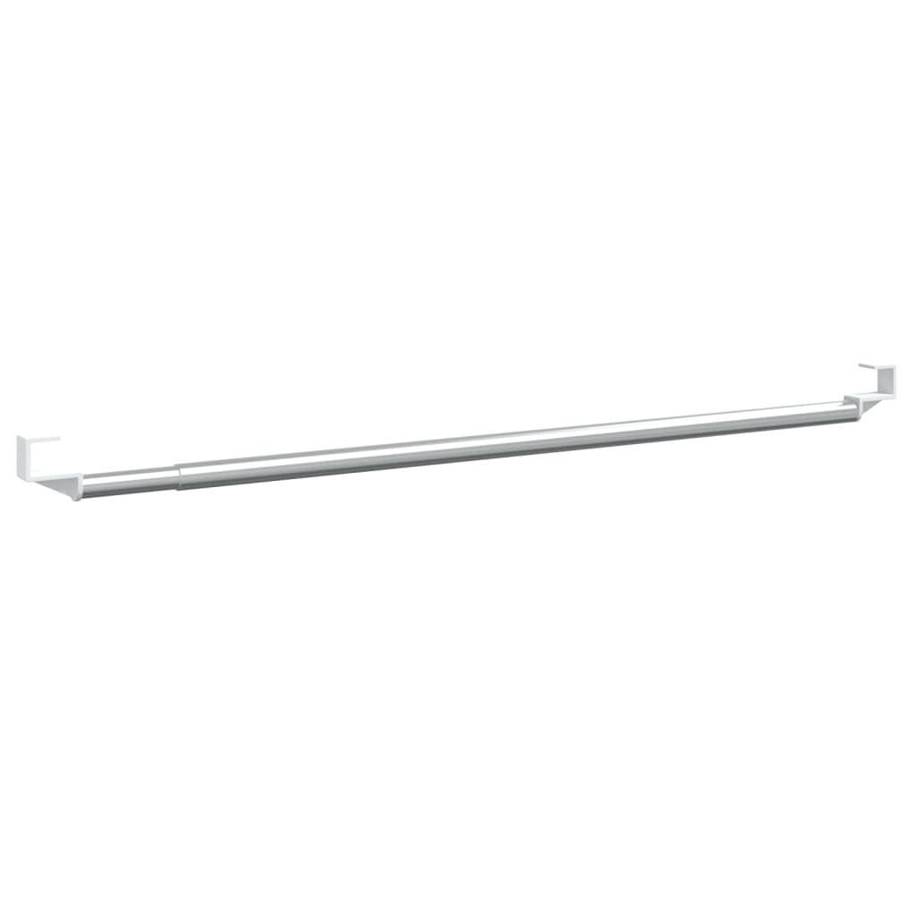 Vidaxx Vorhangschienen 2 Stück 40-60 cm Aluminium Weiß und Silber