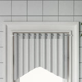 Vidaxx Vorhangschienen 2 Stück 40-60 cm Aluminium Weiß und Silber