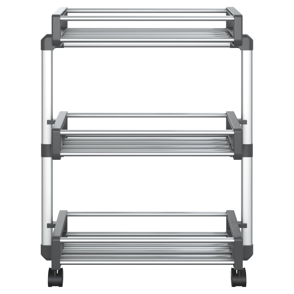 Vidaxl Storage Rack 59x20x75 cm aluminium