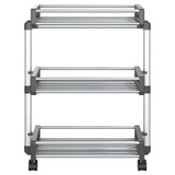 Vidaxl Storage Rack 59x20x75 cm aluminium