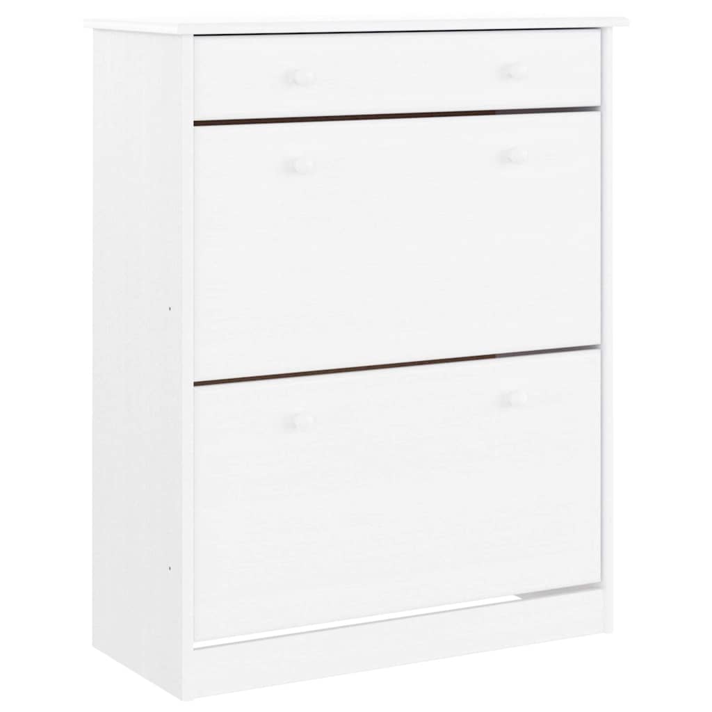 Vidaxx Schuhschrank Alta 77x35x96 cm massives Kiefernholz weiß