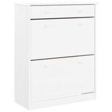 Vidaxx Schuhschrank Alta 77x35x96 cm massives Kiefernholz weiß