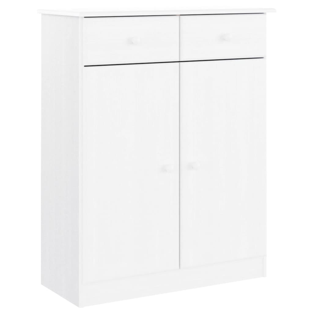 Vidaxx Schuhschrank Alta 77x35x96 cm massives Kiefernholz weiß
