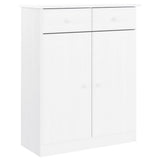 Vidaxx Schuhschrank Alta 77x35x96 cm massives Kiefernholz weiß