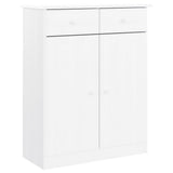 Vidaxl Cabinet da scarpe Alta 77x35x96 cm Pinino solido