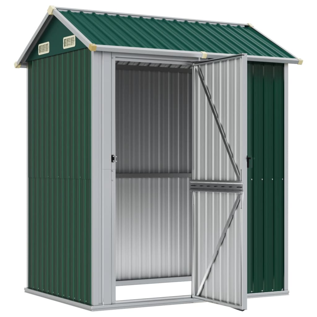 Vidaxl jardin hangar 192x152.5x237 cm en acier galvanisé vert