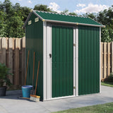 Vidaxl jardin hangar 192x152.5x237 cm en acier galvanisé vert