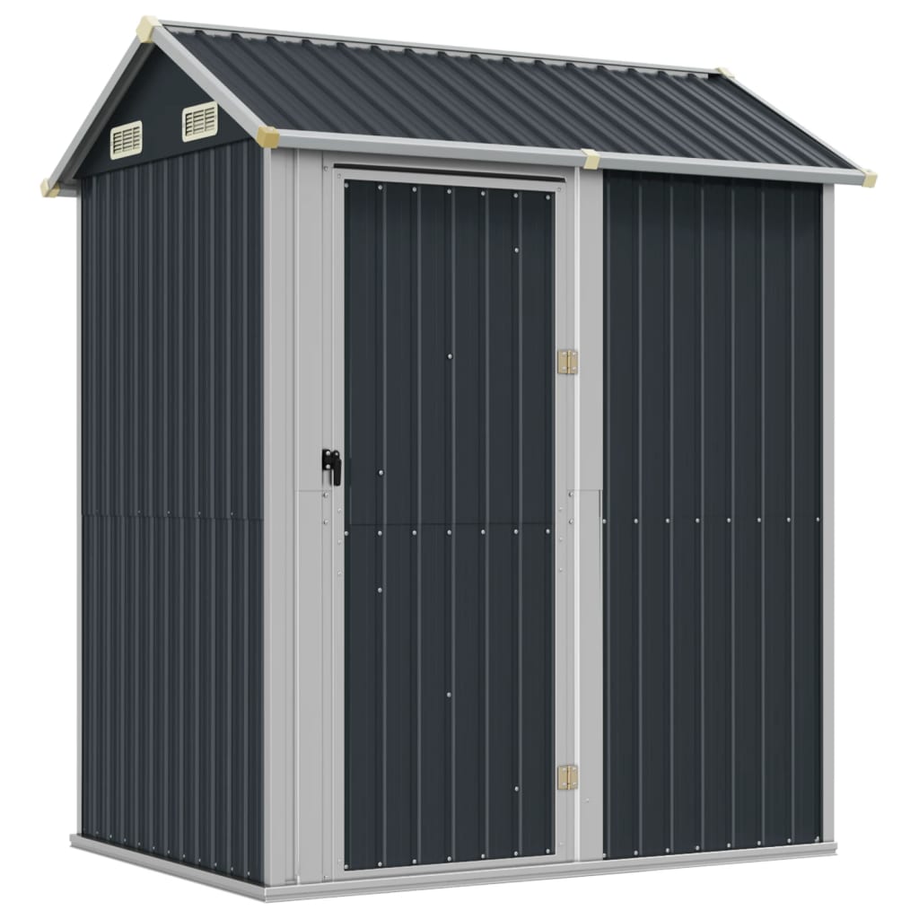 Vidaxl Garden Shed 192x152.5x237 cm galwanizowany stalowy kolor antracytu