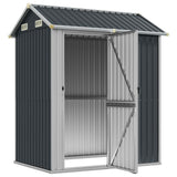 Vidaxl Garden Shed 192x152.5x237 cm galwanizowany stalowy kolor antracytu