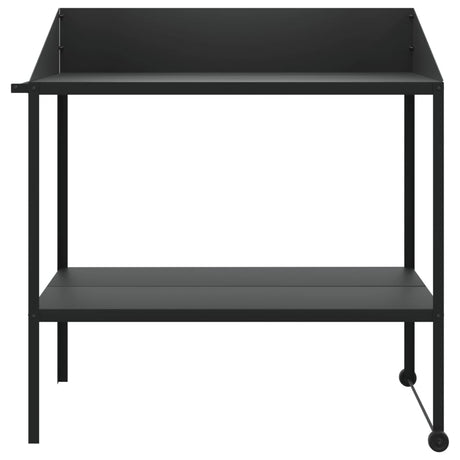 Vidaxxl-Pflanzenständer 100 x 54,5 x 100 cm, verzinkter Stahl, Farbe Anthrazit