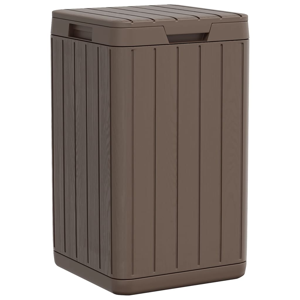 Vidaxl Garden Waste Bin 38x38x65 cm polypropen brun