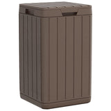 Vidaxl Gartenabfallbehälter 38x38x65 cm Polypropen braun