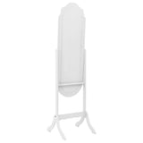 Vidaxx-Spiegel freistehend 45,5 x 47,5 x 160 cm, lackiertes Holz weiß