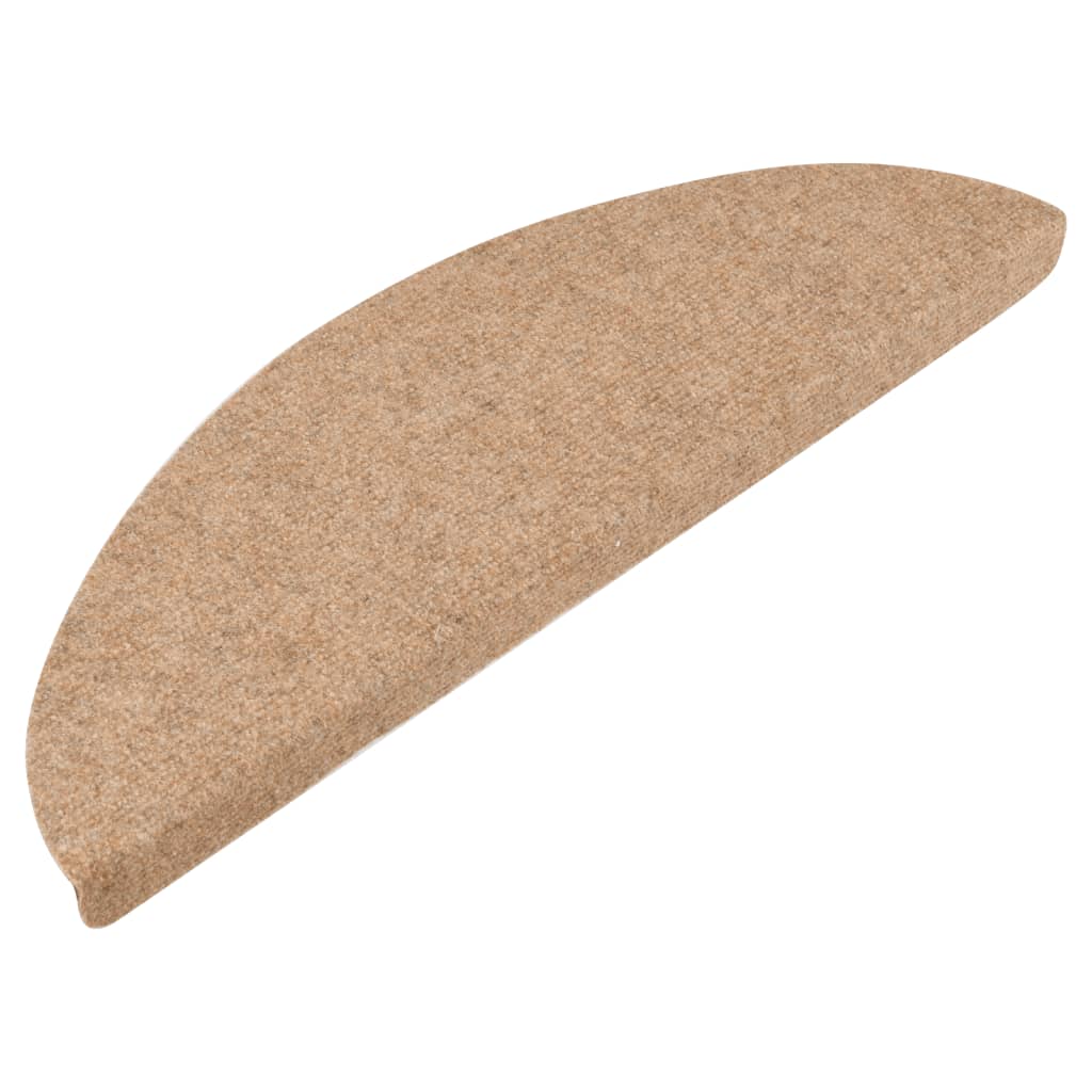 Vidaxl trappematter selvbehandle 10 st 56x17x3 cm beige